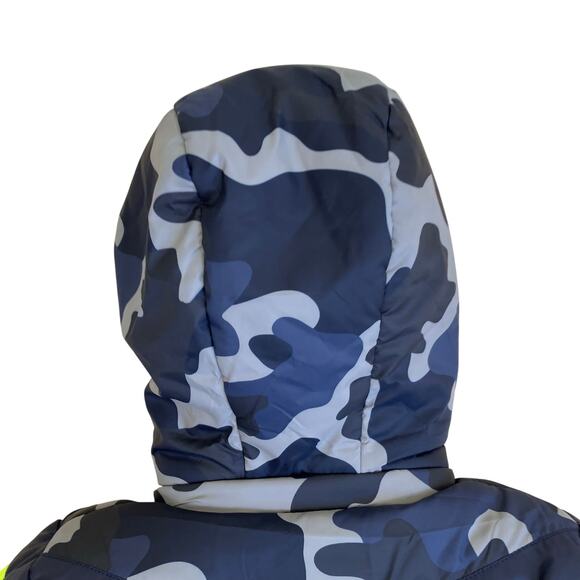 Egg New York NWT Sz 2T Toddlers Winter Puffer Jacket Sherpa Lined Hooded Camo - Picture 6 of 16